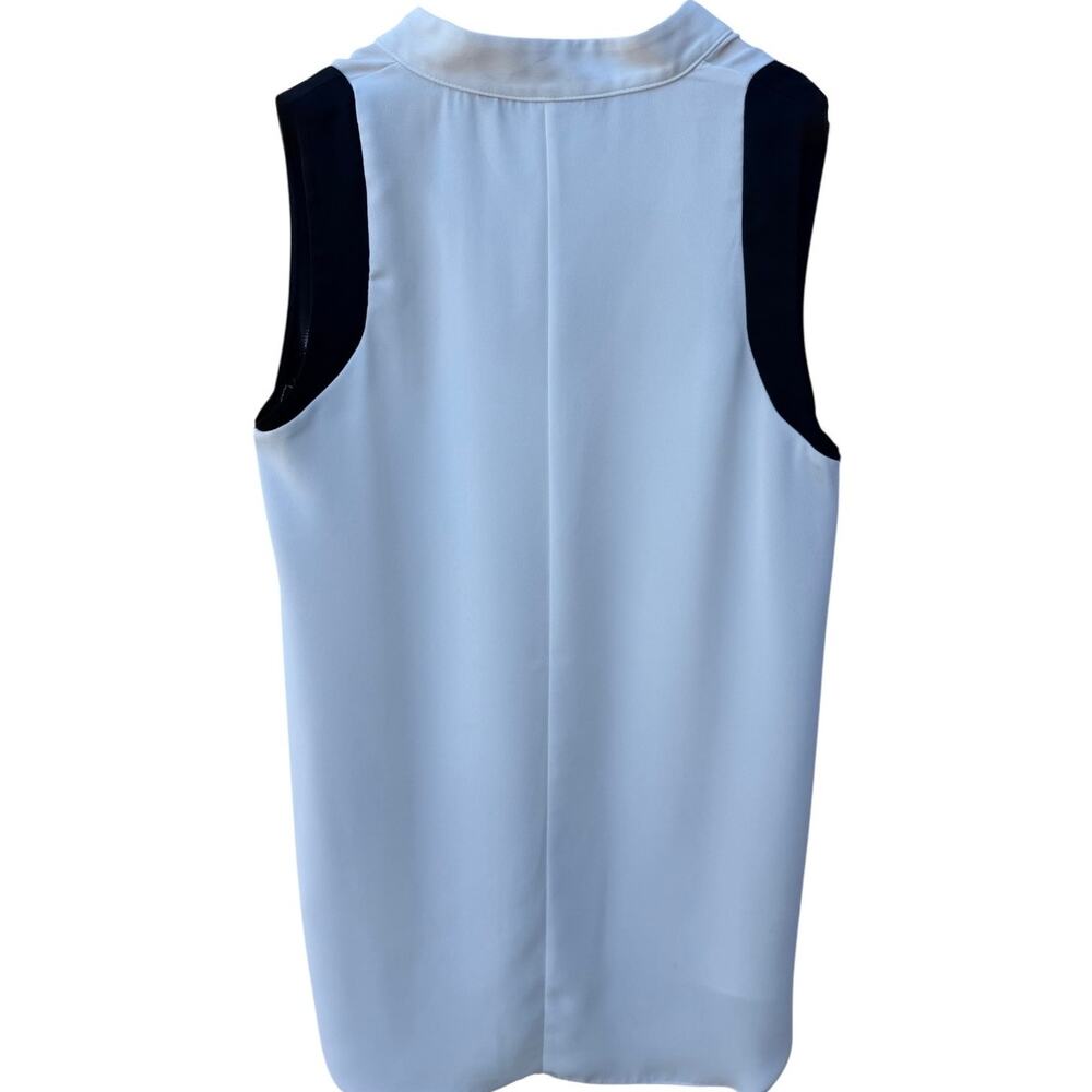 Zara Womens Sleeveless Blouse Small White V Neck Top - Picture 2 of 4